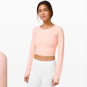 LULULEMON EVER ELATED CROPPED LONG SLEEVE *NULU BALLET SLIPPER